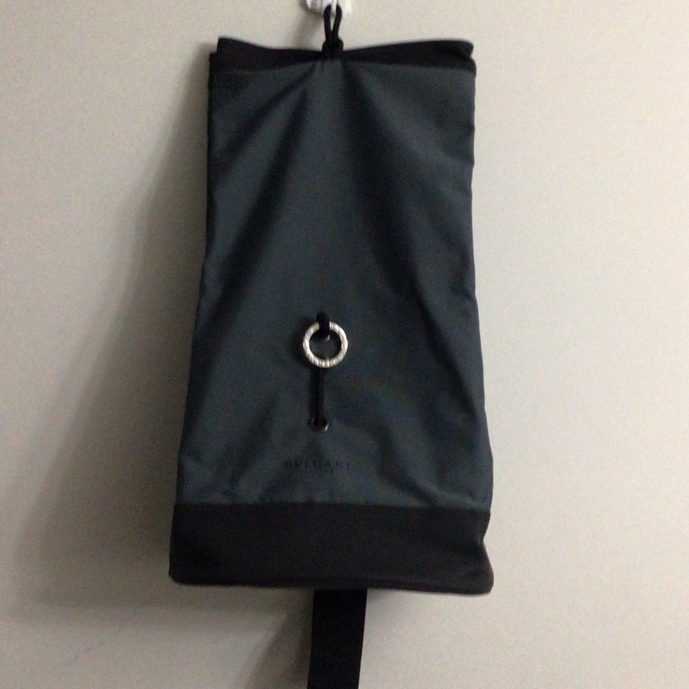 Bulgari duffle Black and Dark Gray Bag, weekend barell bag